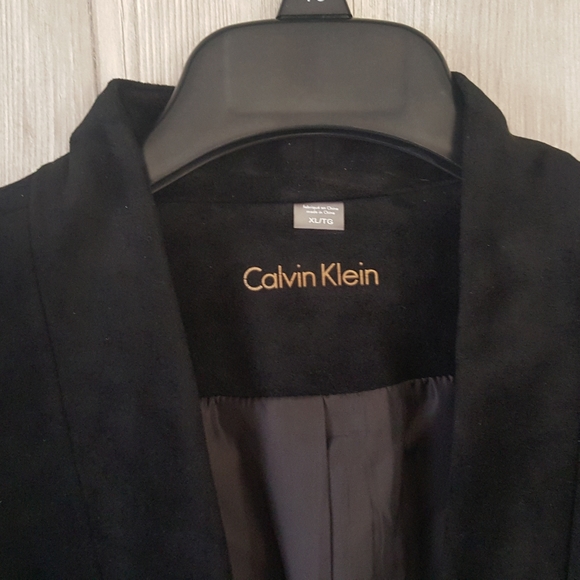 Calvin Klein Faux Suede Cropped Jacket XL - Picture 2 of 7